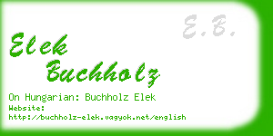 elek buchholz business card